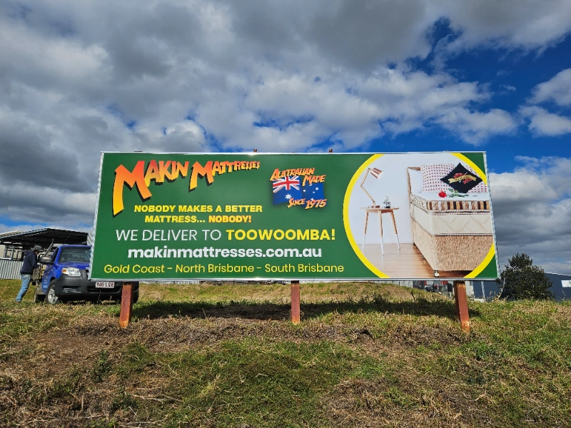 Large freestanding signage Toowoomba – structural installation